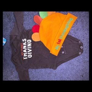 My first thanksgiving shirt and hat